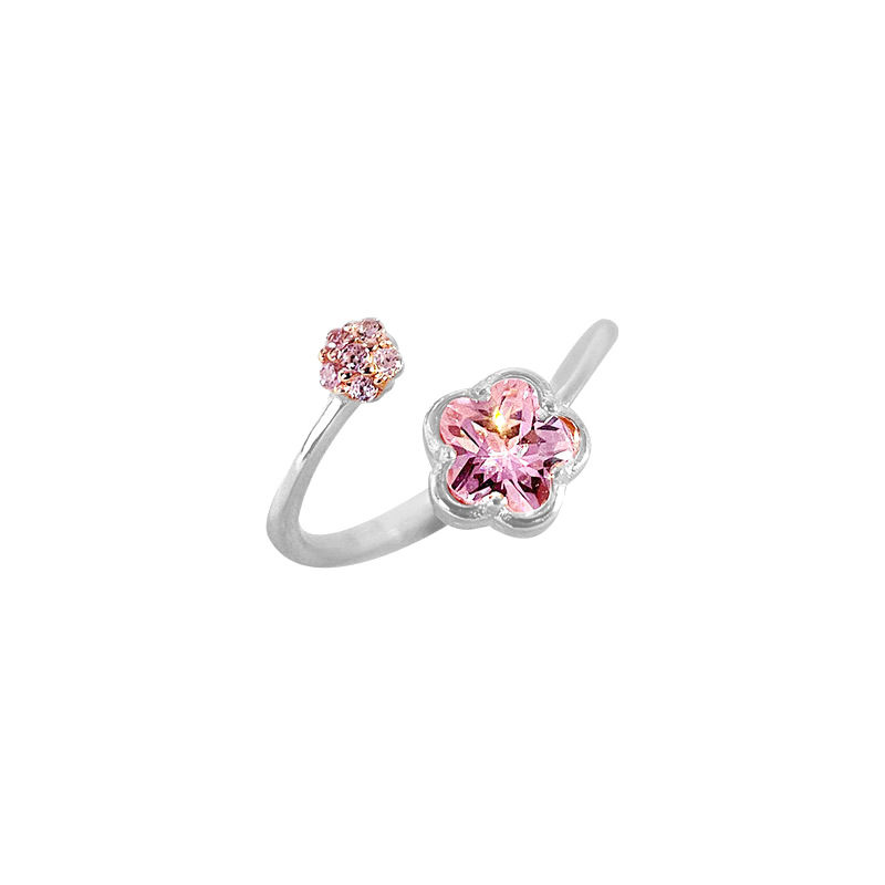 Pink Diamond Sakura Ring (White Gold)