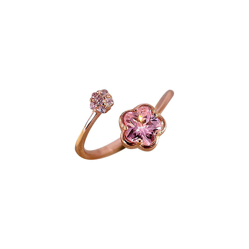 Pink Diamond Sakura Ring (Rose Gold)