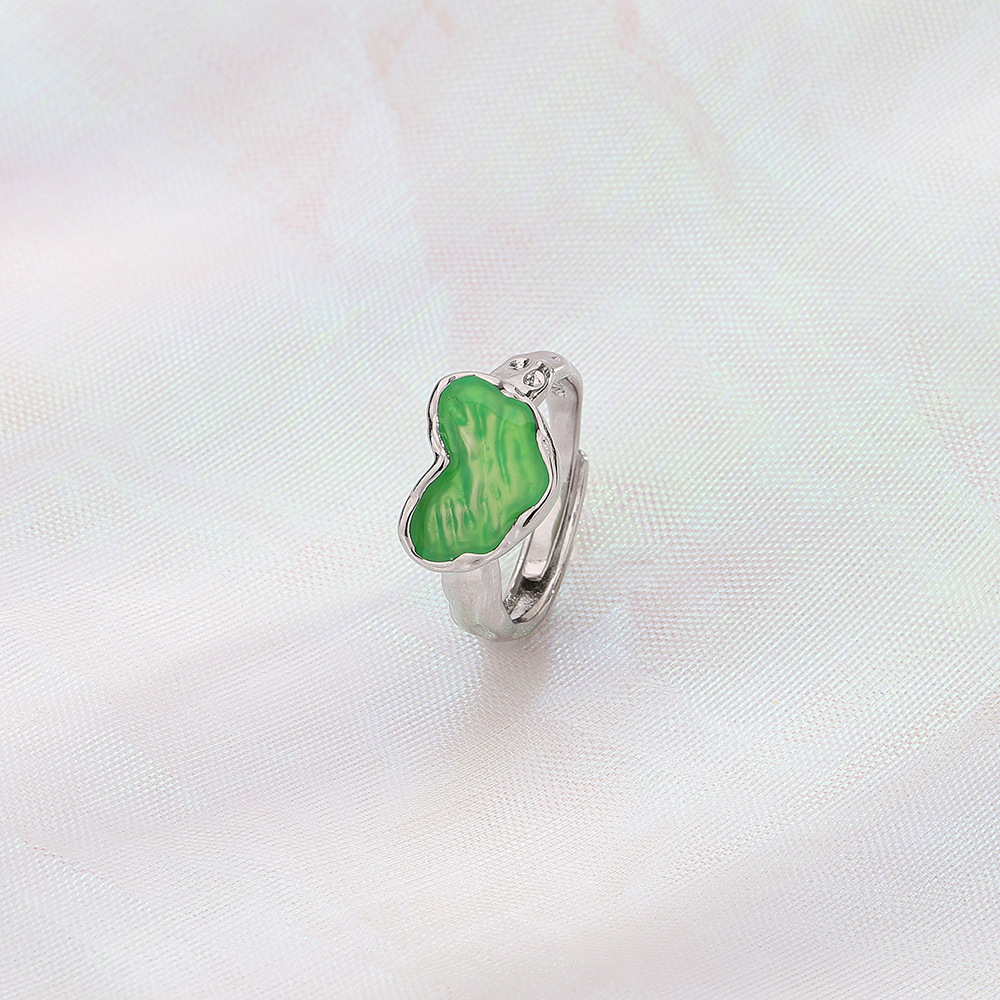 Light Green Heart Ring