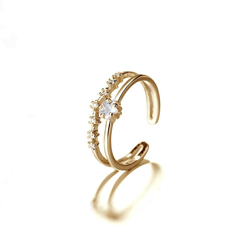 Double Star Ring (Gold)