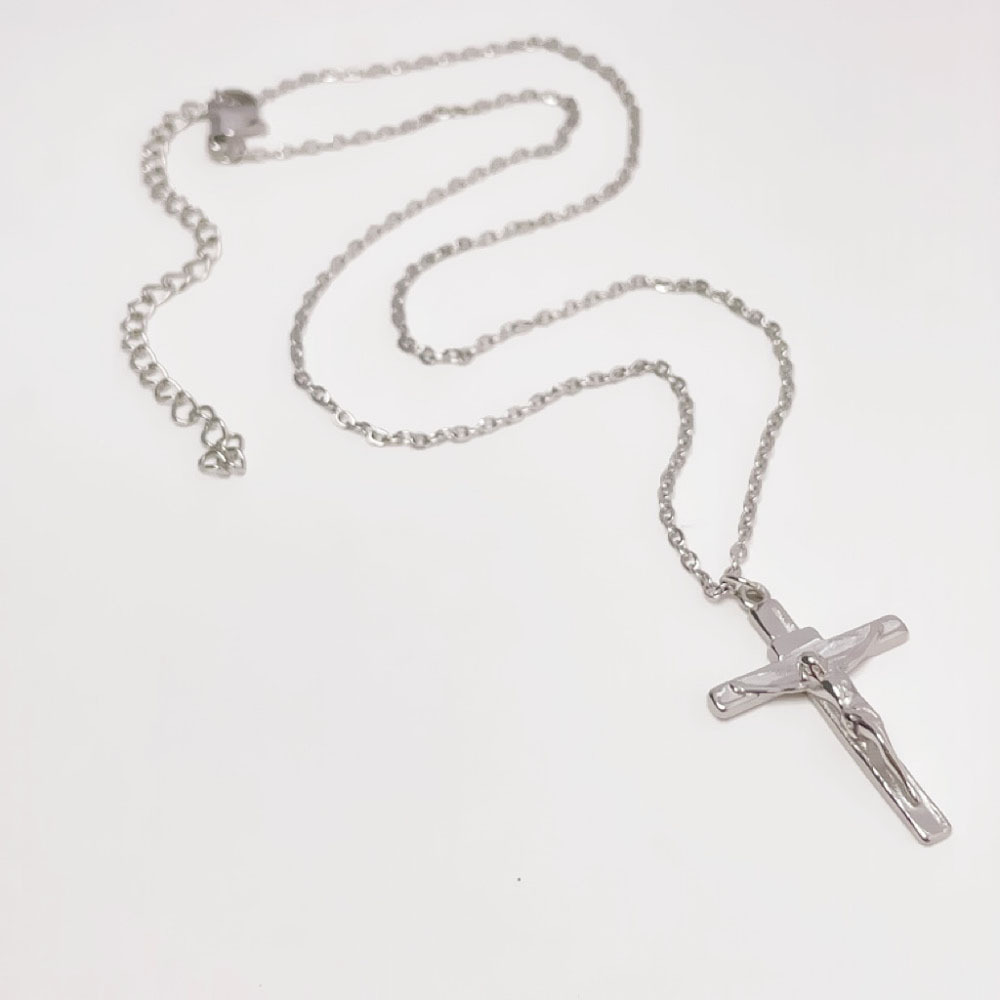 A233 Cross Necklace silver