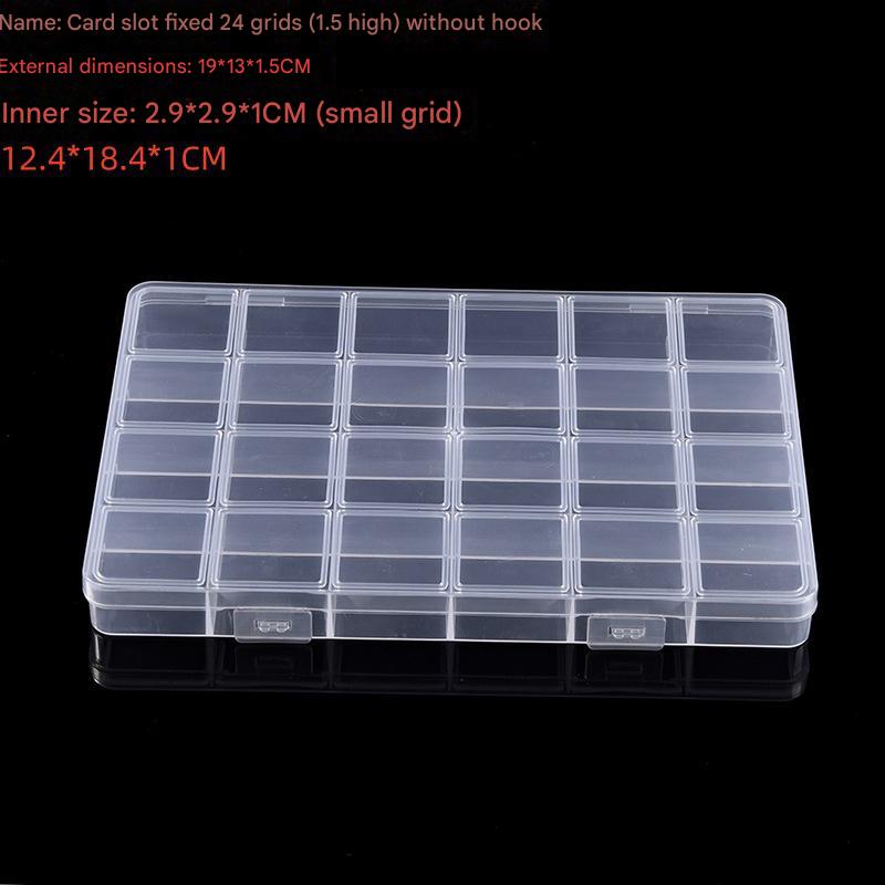 The card slot is fixed with 24 compartments (1.5 height) 19*13*1.5CM