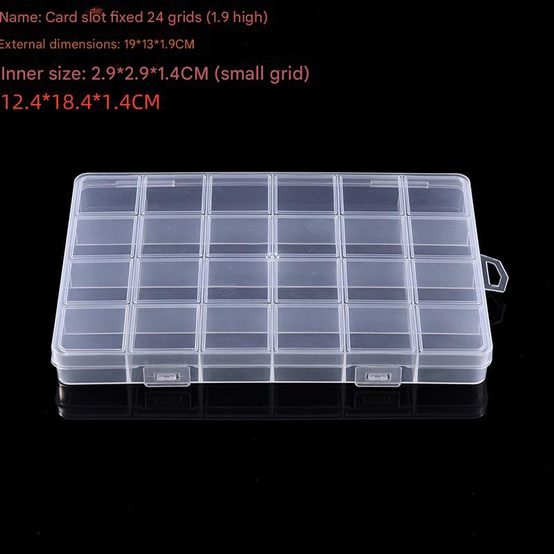 The card slot is fixed with 24 compartments (1.9 height) 19*13*1.9CM