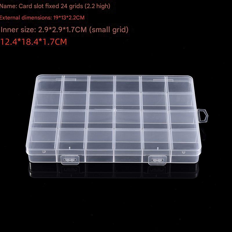 The card slot is fixed with 24 compartments (2.2 height) 19*13*2.2CM