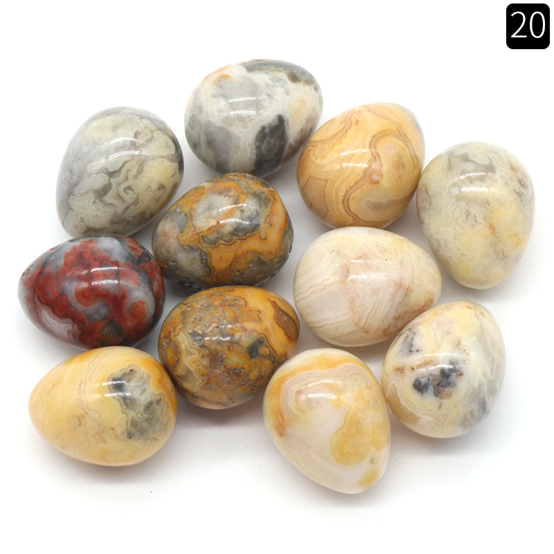 20mm crazy agate eggs (single)