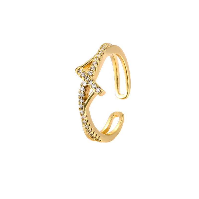 Interwoven Lightning Ring (Gold)