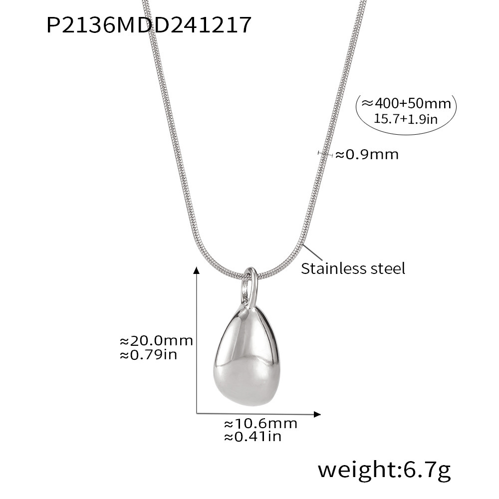 P2136-steel color necklace