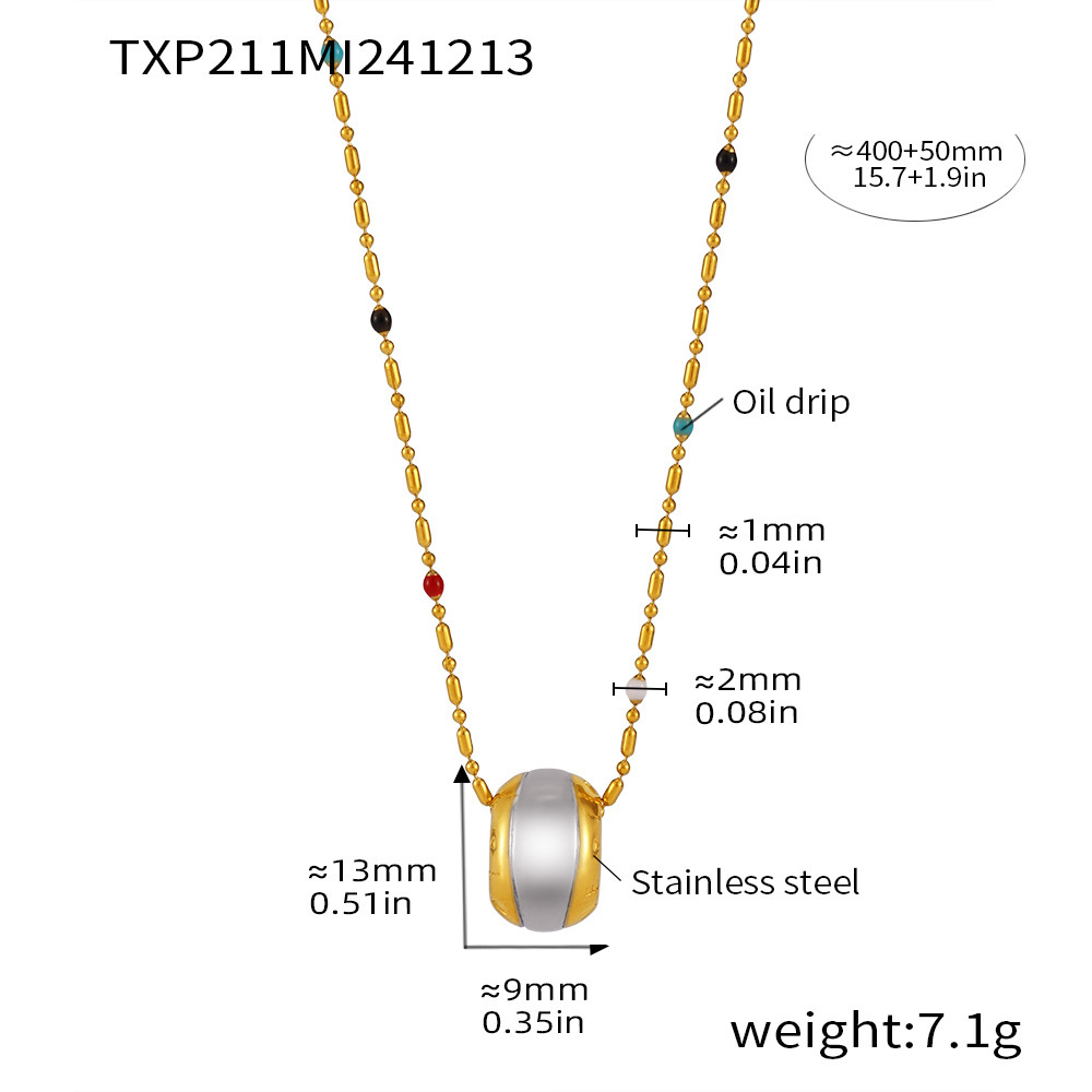 Txp211-gold single layer necklace