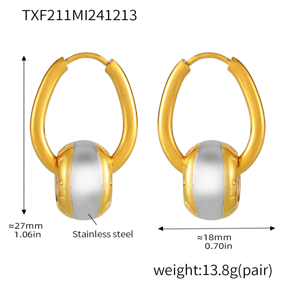 Txf211-gold earrings