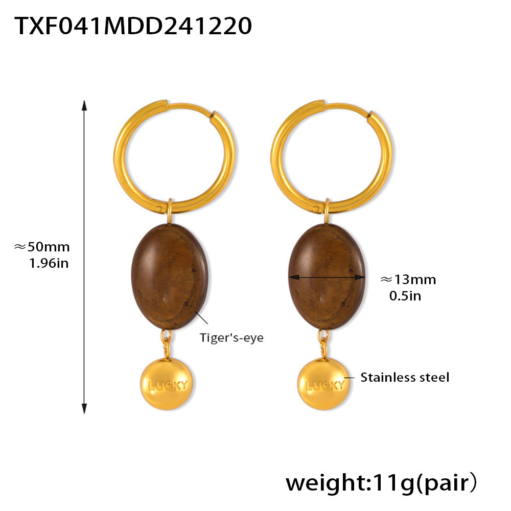 Txf041-gold earrings