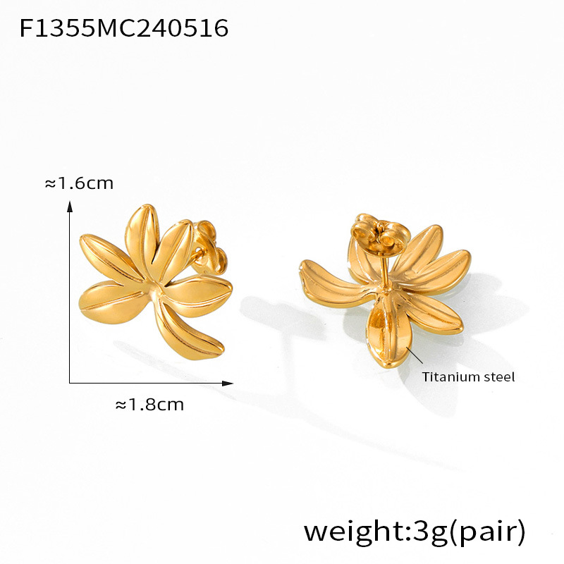 F1355-gold earrings