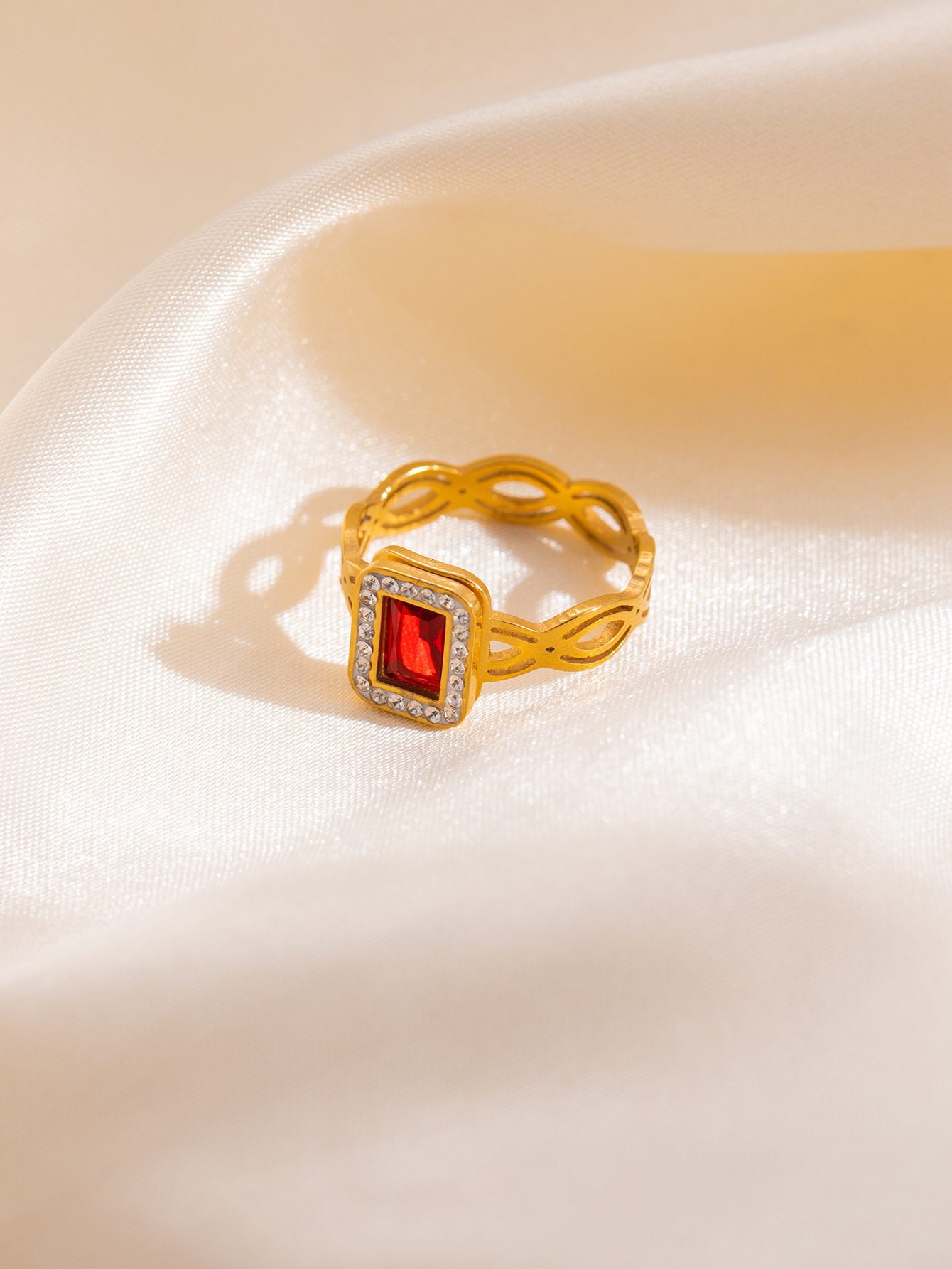 Red gemstone