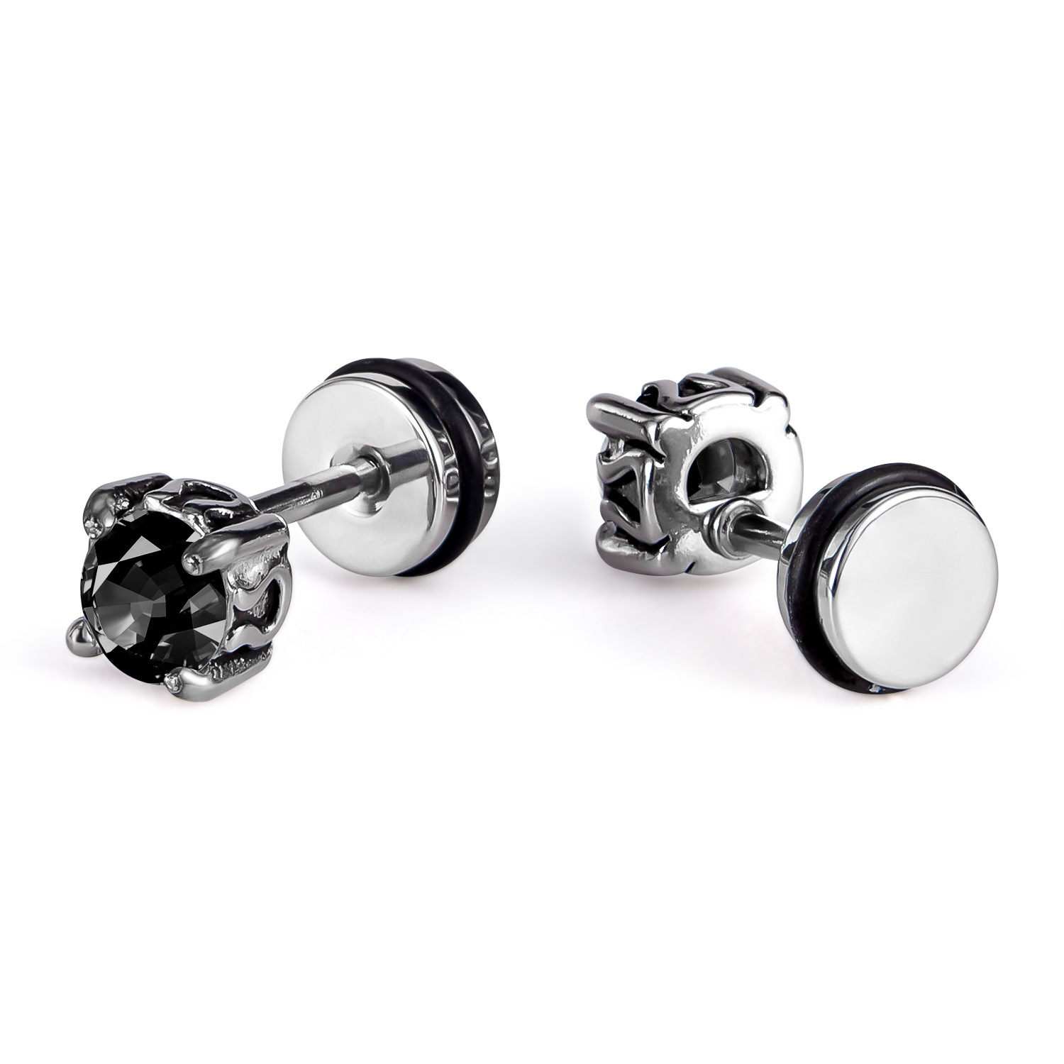 1013-black diamond earrings