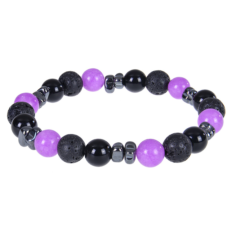 Purple jade bracelet