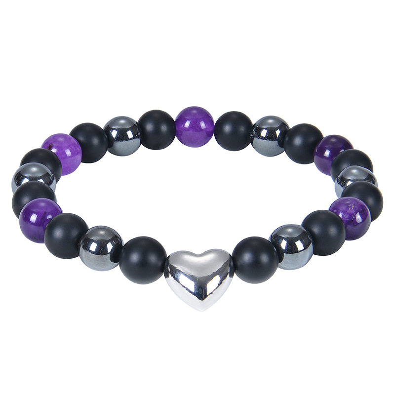 Purple jade bracelet