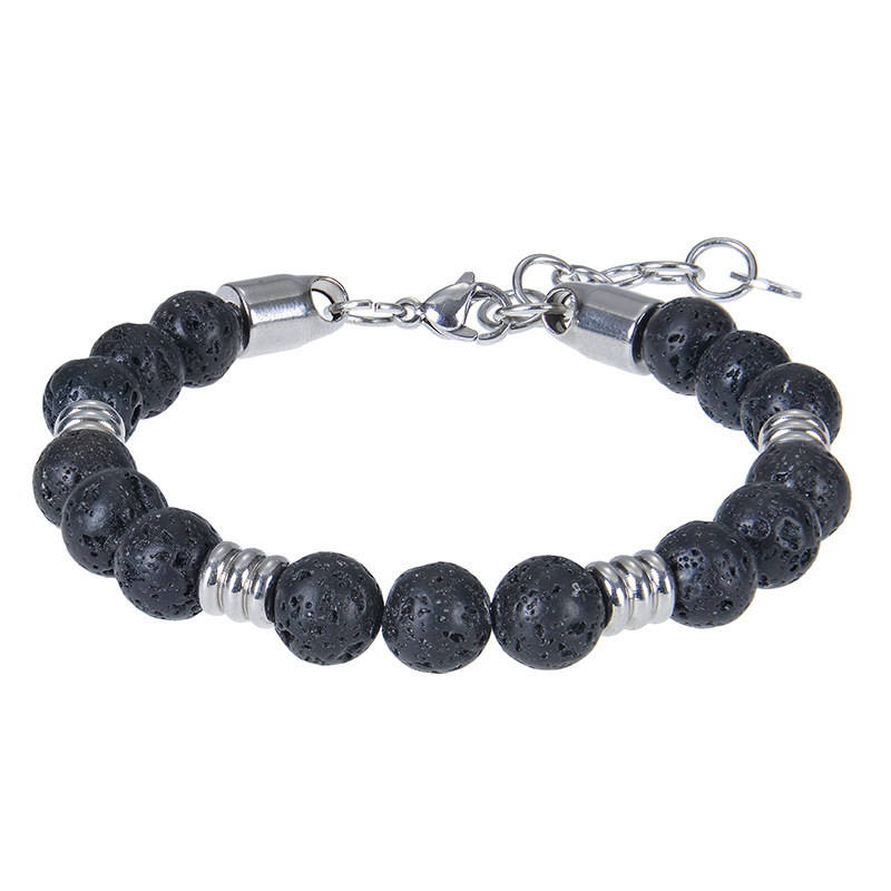 7 Volcanic stone bracelet