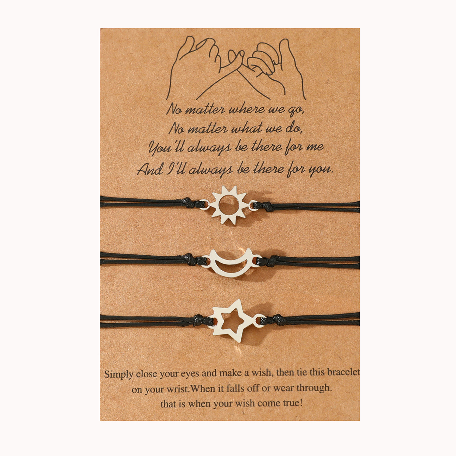 B00544 handle card silver 3-piece set