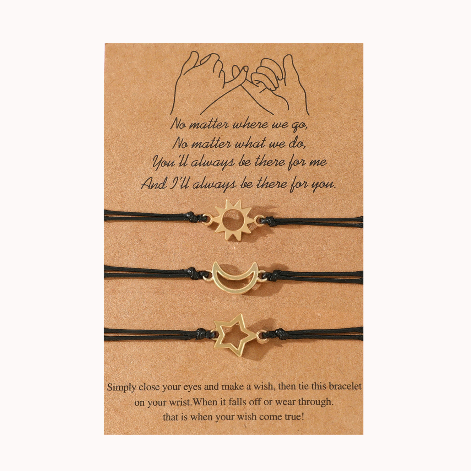 B00544 handle card Gold 3-piece set