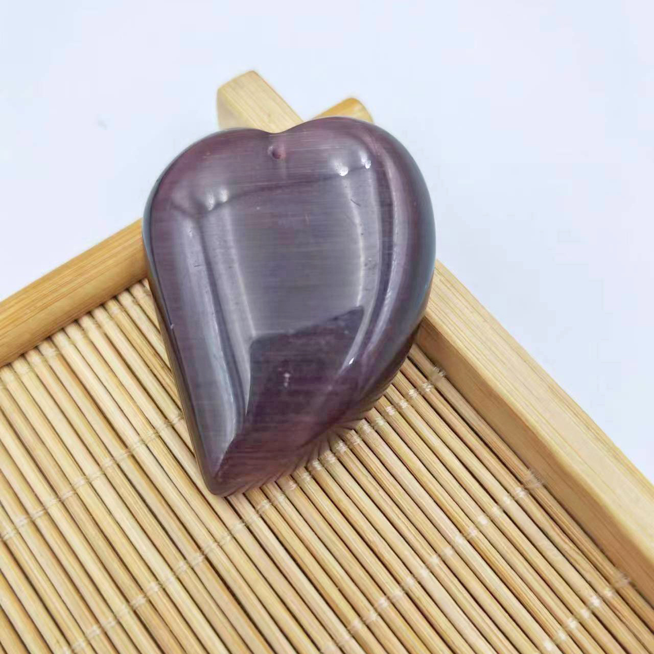 Purple crooked heart 34 * 44mm