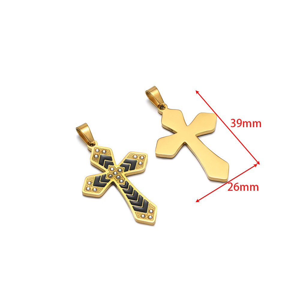 26*39mm point drill black arrow dripping cross clip 5*10mm melon seed buckle