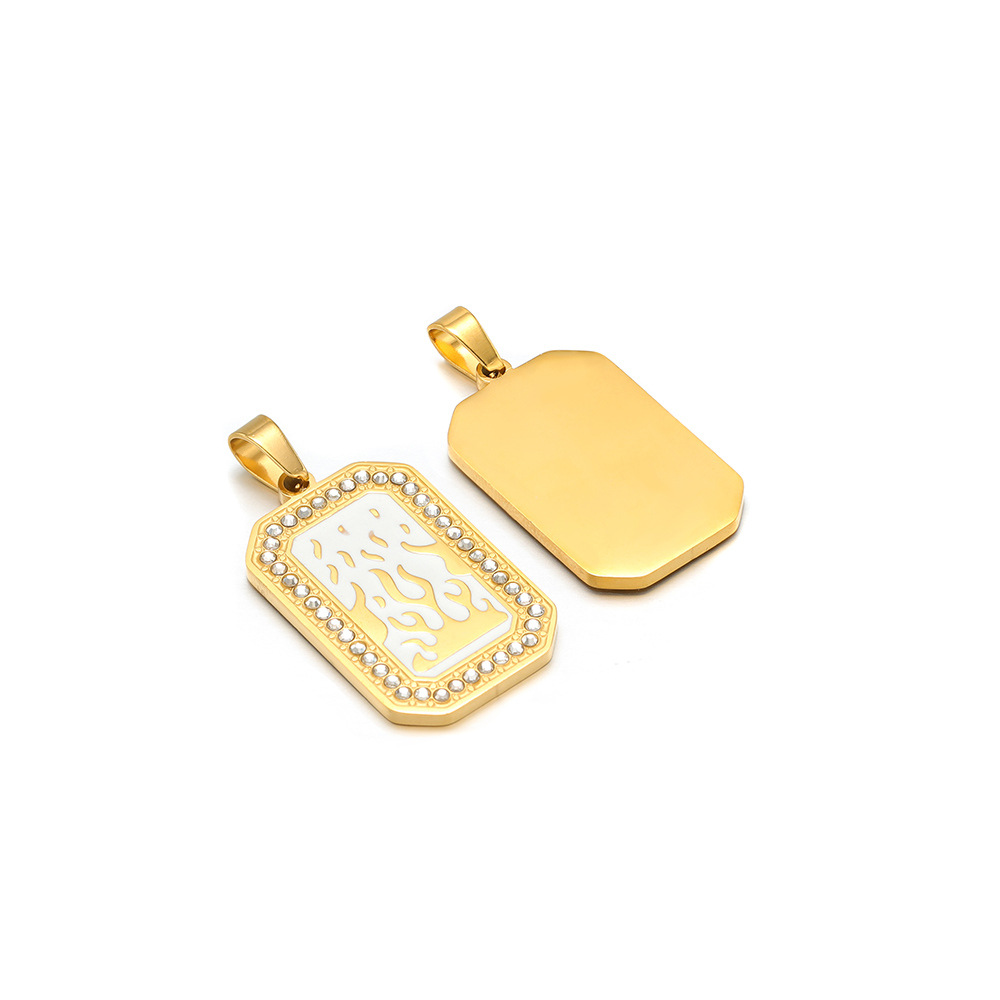 19*32 point diamond oil drop golden tarot card pendant clip 5*10mm melon seed buckle 13