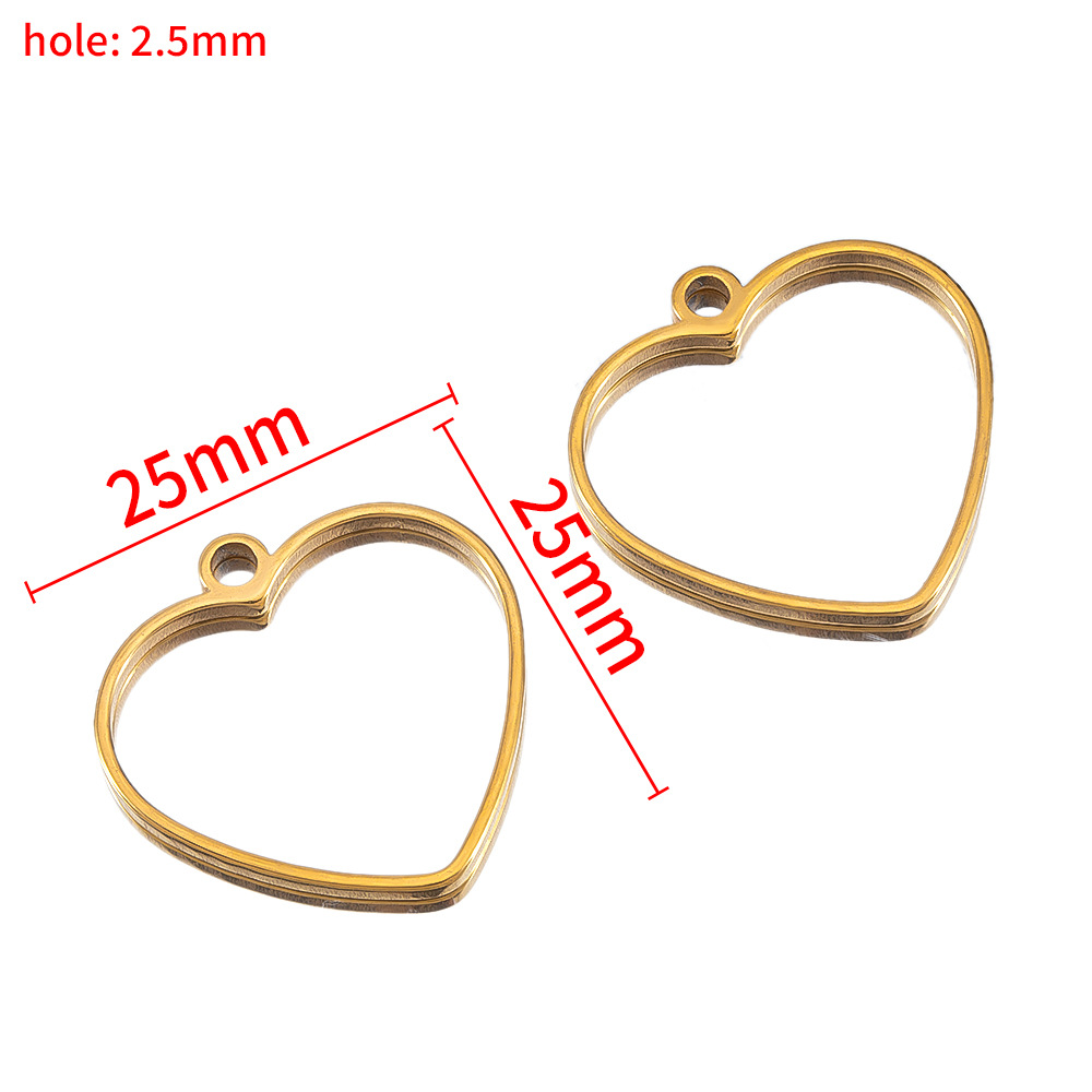 25×25mm love-gold