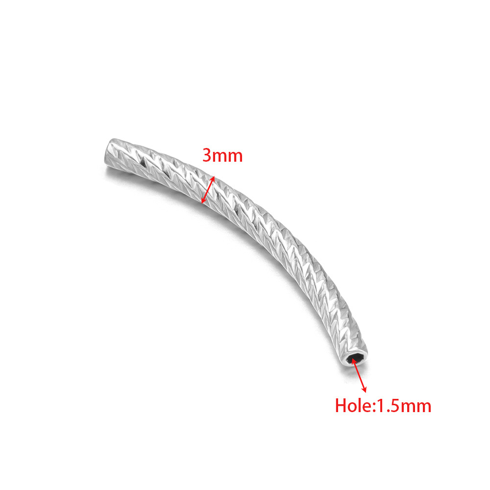 3mm steel color elbow 32mm long inner 1.5mm hole cutting pattern 14