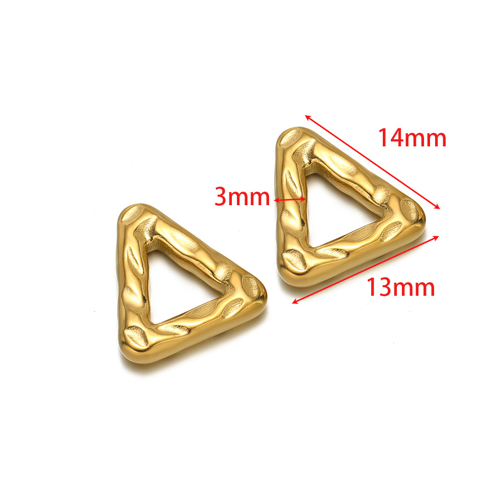 14*13mm hydraulic triangle 3mm wire diameter gold