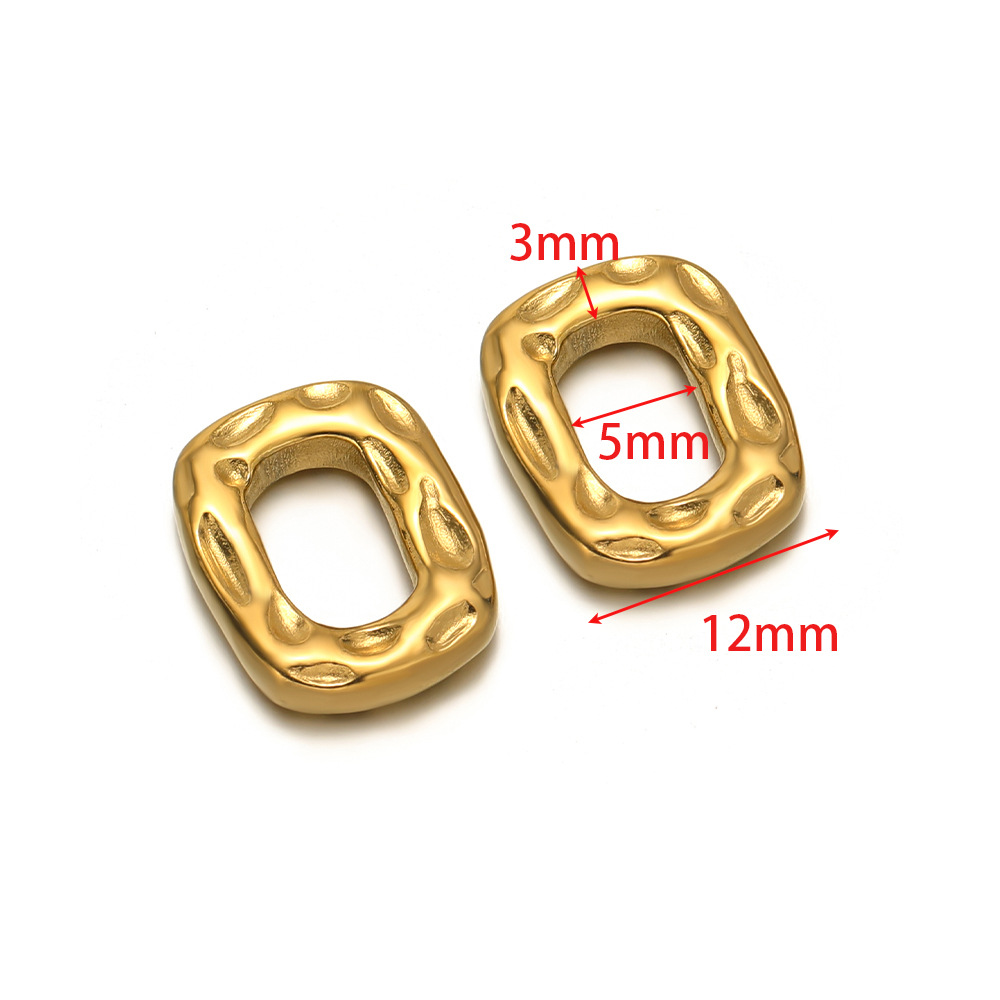 12mm hydraulic oval frame 3mm wire diameter 5mm gold