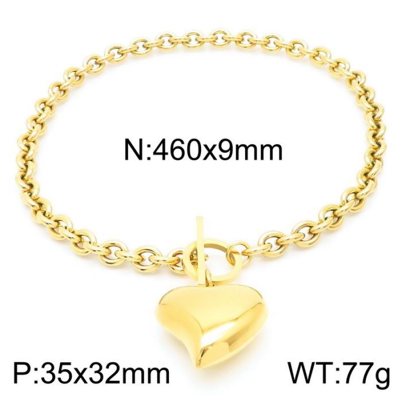 Gold necklace KN230527-K