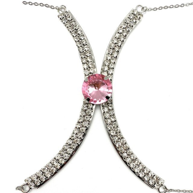 Pink diamond silver