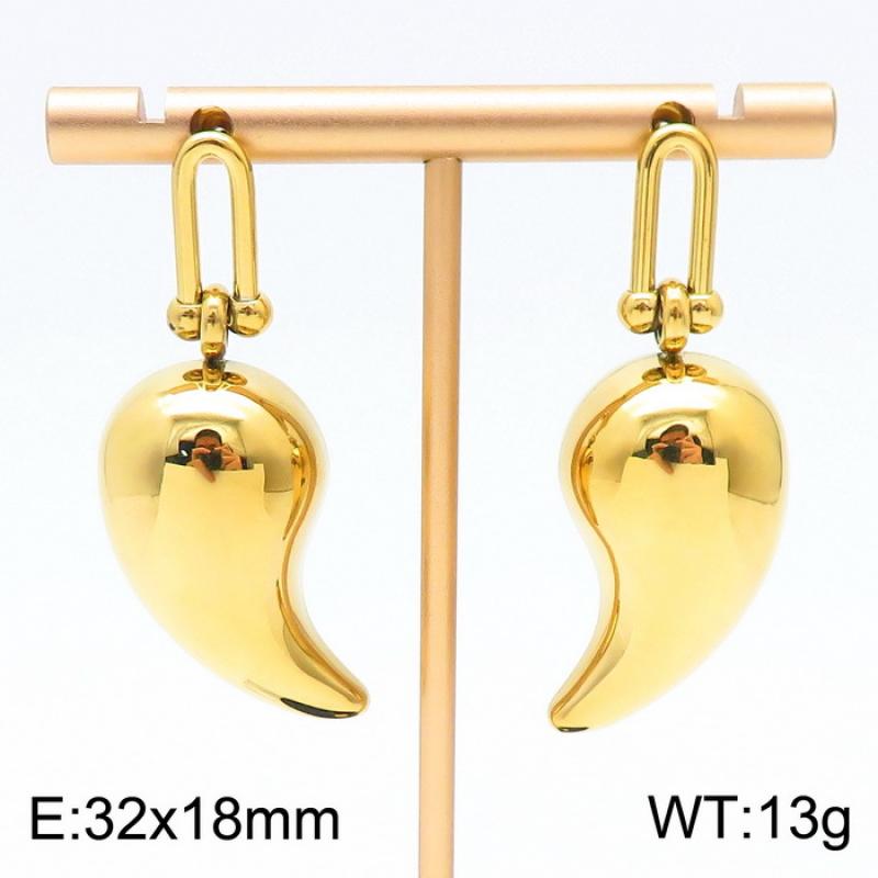 Gold Earrings KE111292-KFC