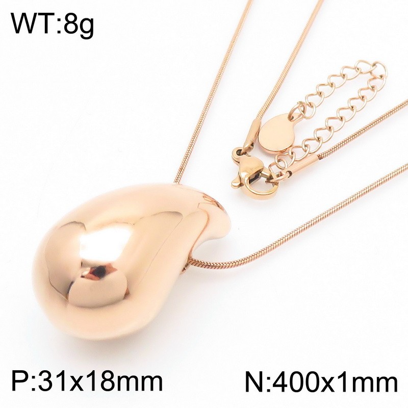 Rose Gold Necklace KN283091-KFC