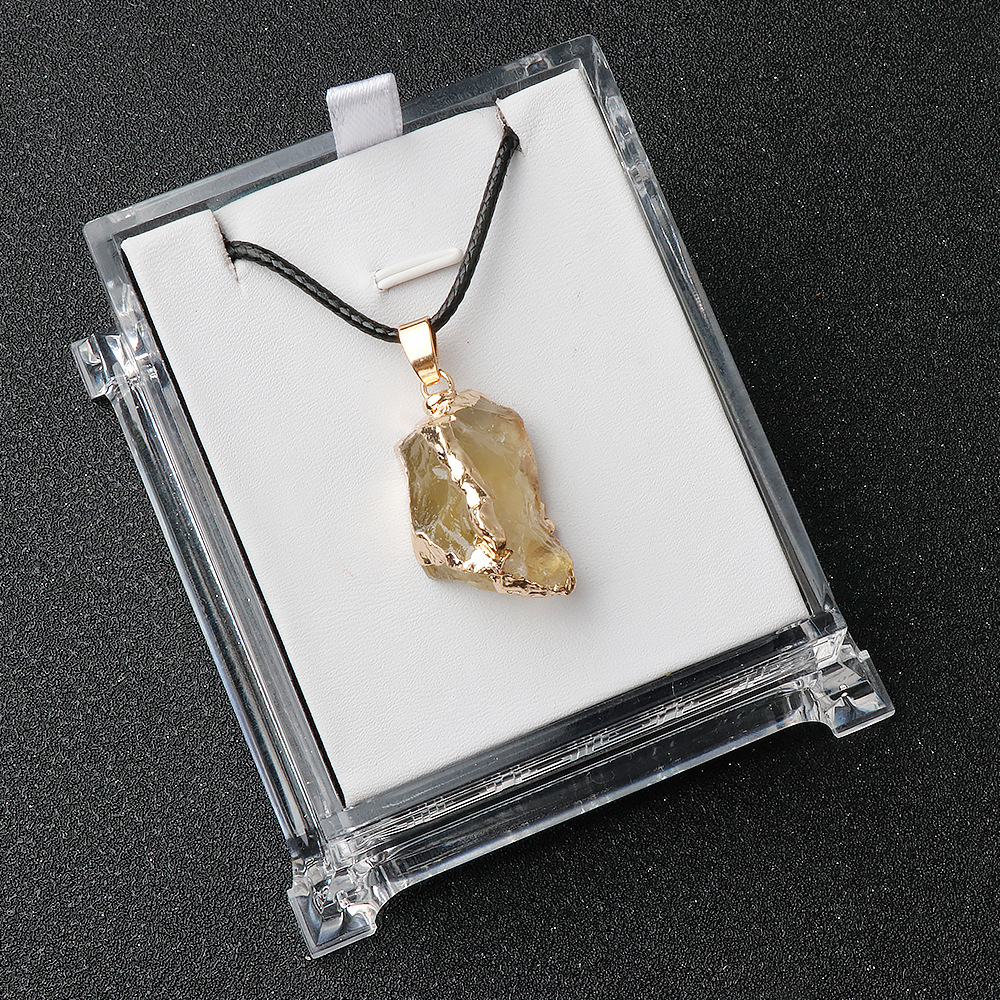 Lemon crystal (comes with leather rope)