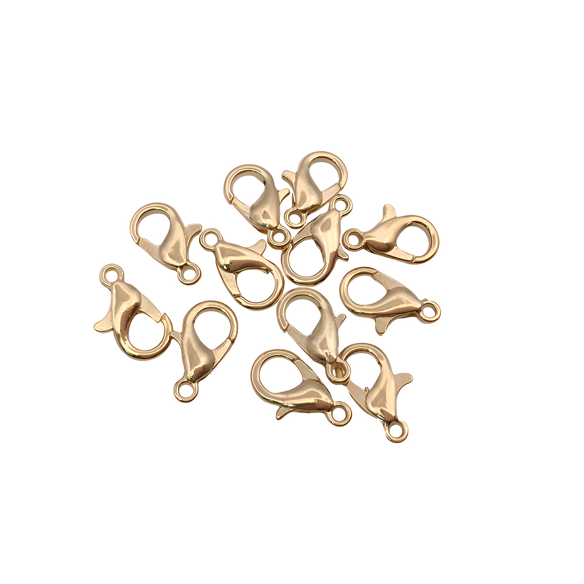 1 KC gold lobster clasp 7x12mm-9285-0.3g