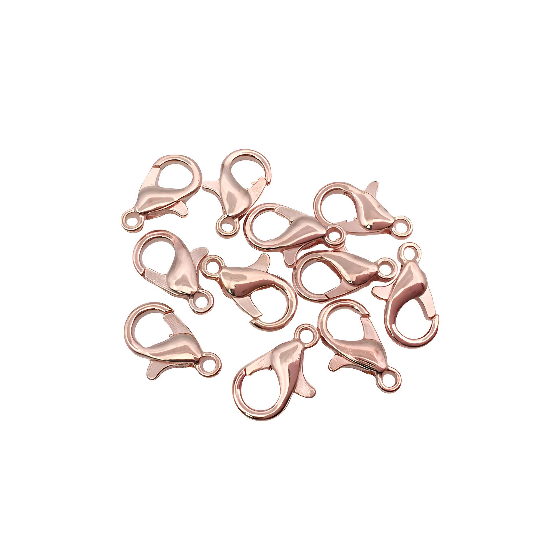 1 rose gold lobster clasp 7x12mm-9292-0.3g