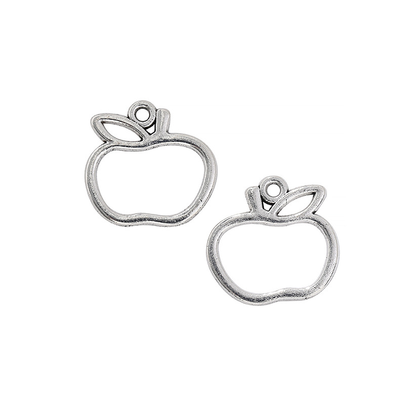 antique silver apple 19.5×19mm1.4g