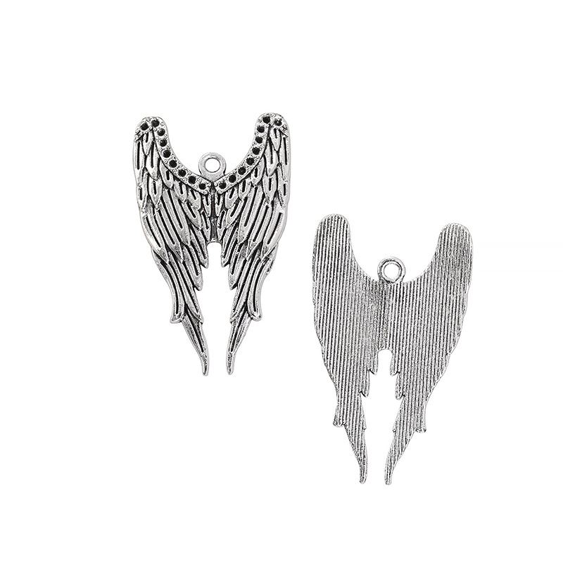 antique silver wings 24×39mm3.4g