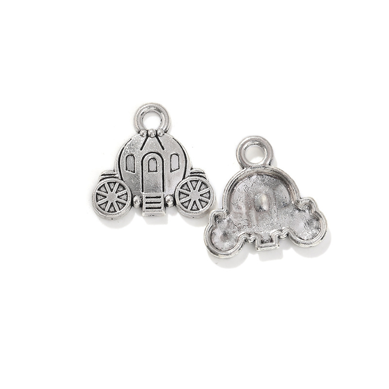 antique silver pumpkin car 20×19.5mm1.4g