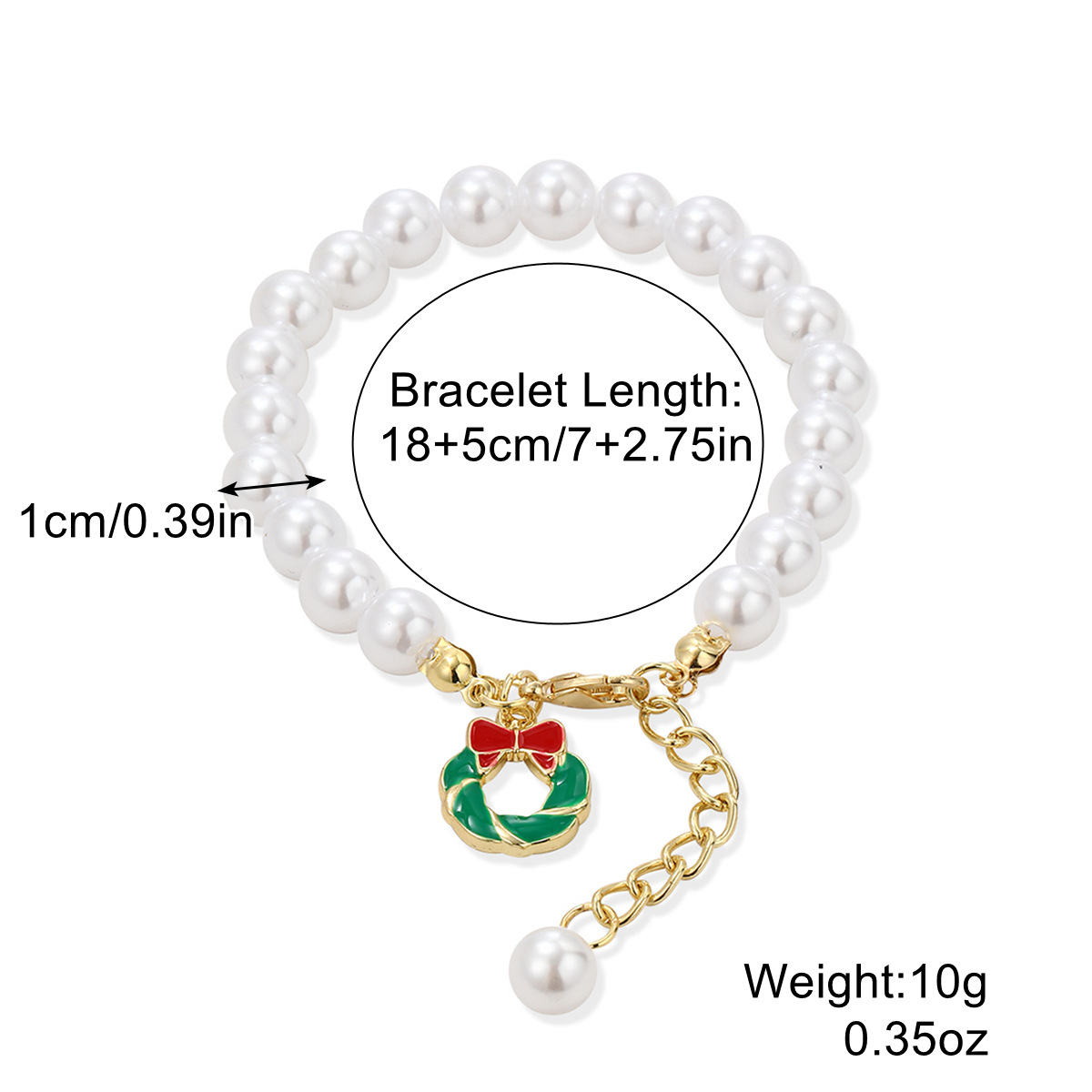 S2210-5 wreath pearl bracelet