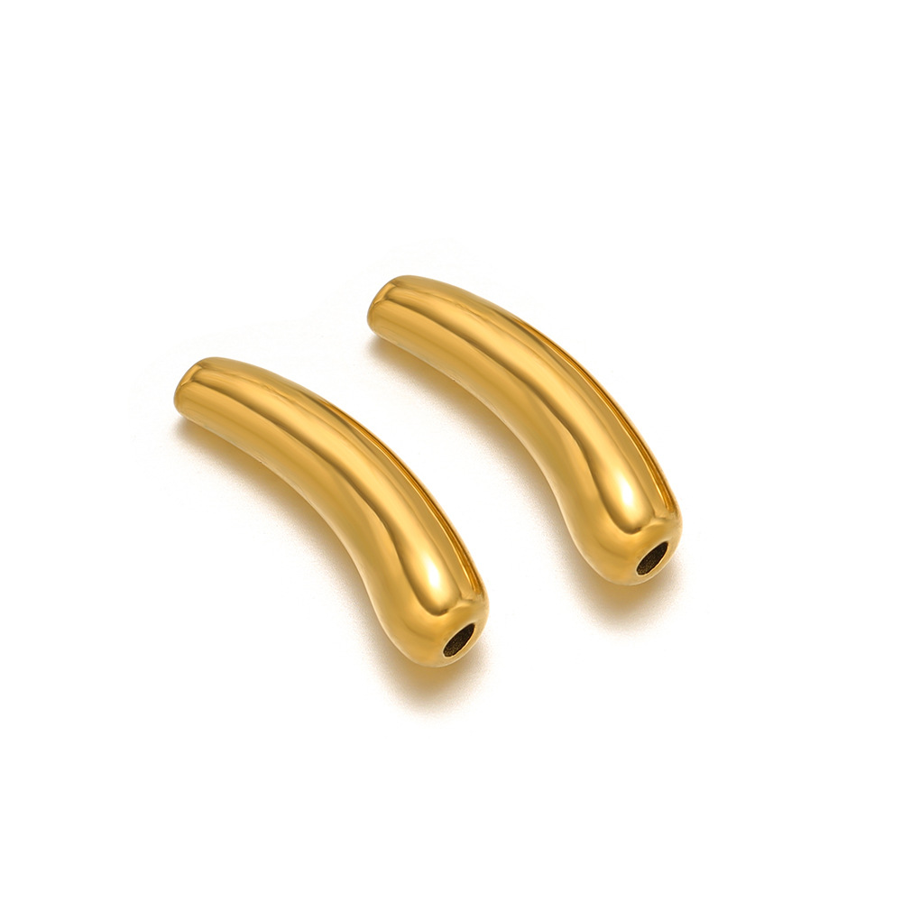 5*20mm elbow with 1.8mm hole inside, gold