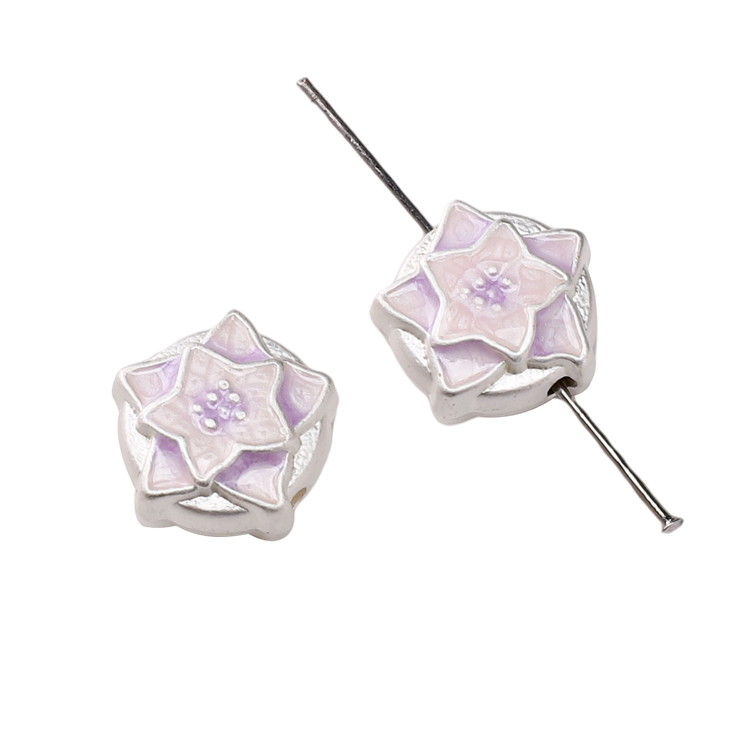 Star flower pink purple 13mm