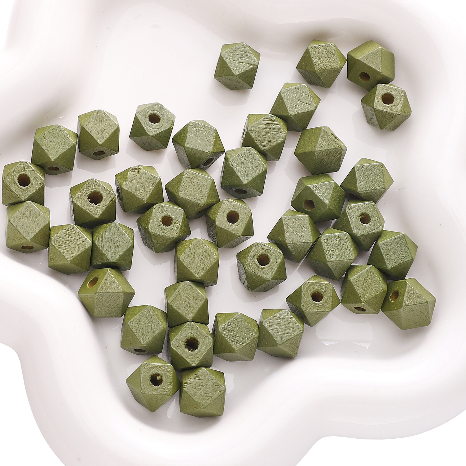 Olive green 10mm 10 pieces/pack