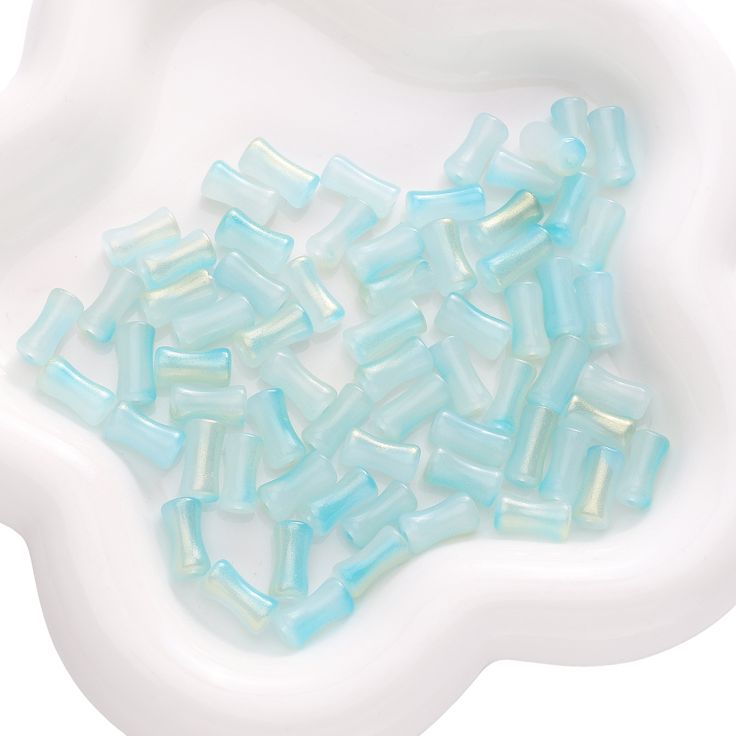 Clear blue 6x12mm 20 pieces/pack