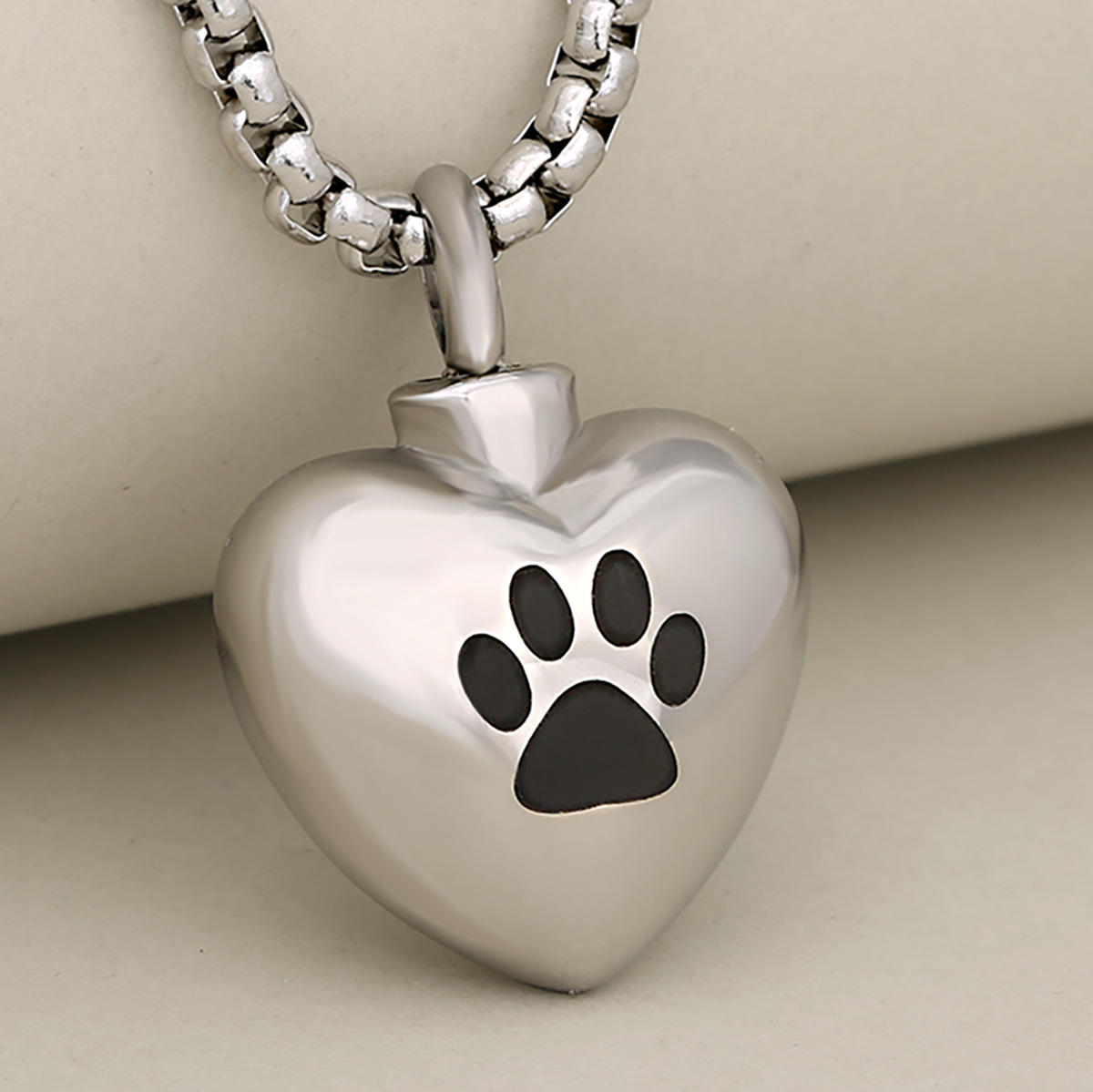 Steel color   paw print