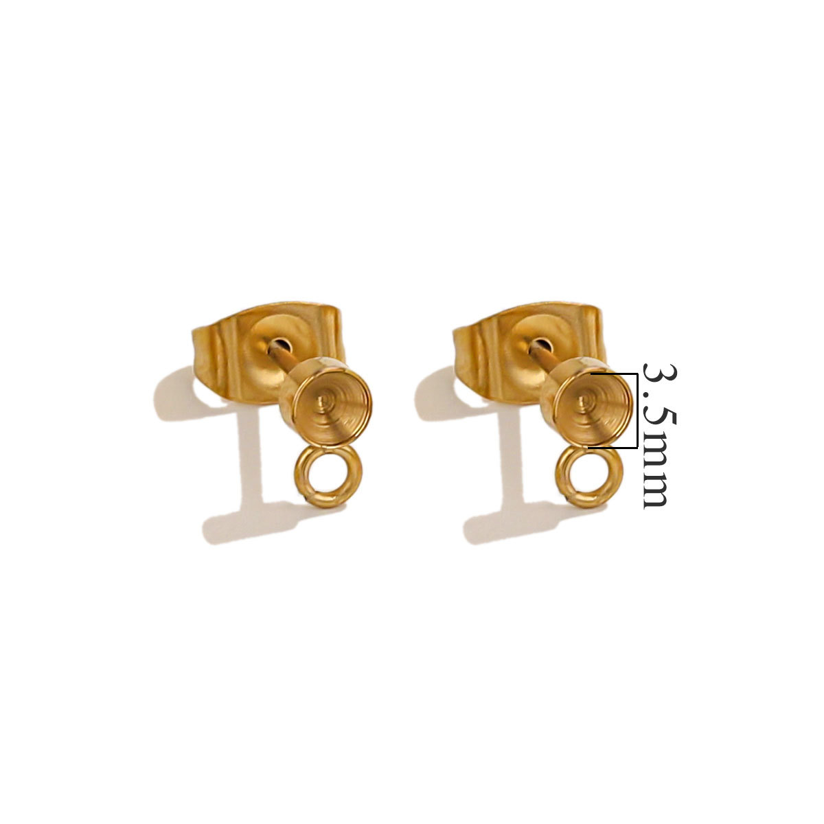 With ring 3.5mm-gold