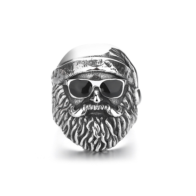 Titanium steel beard ring type b