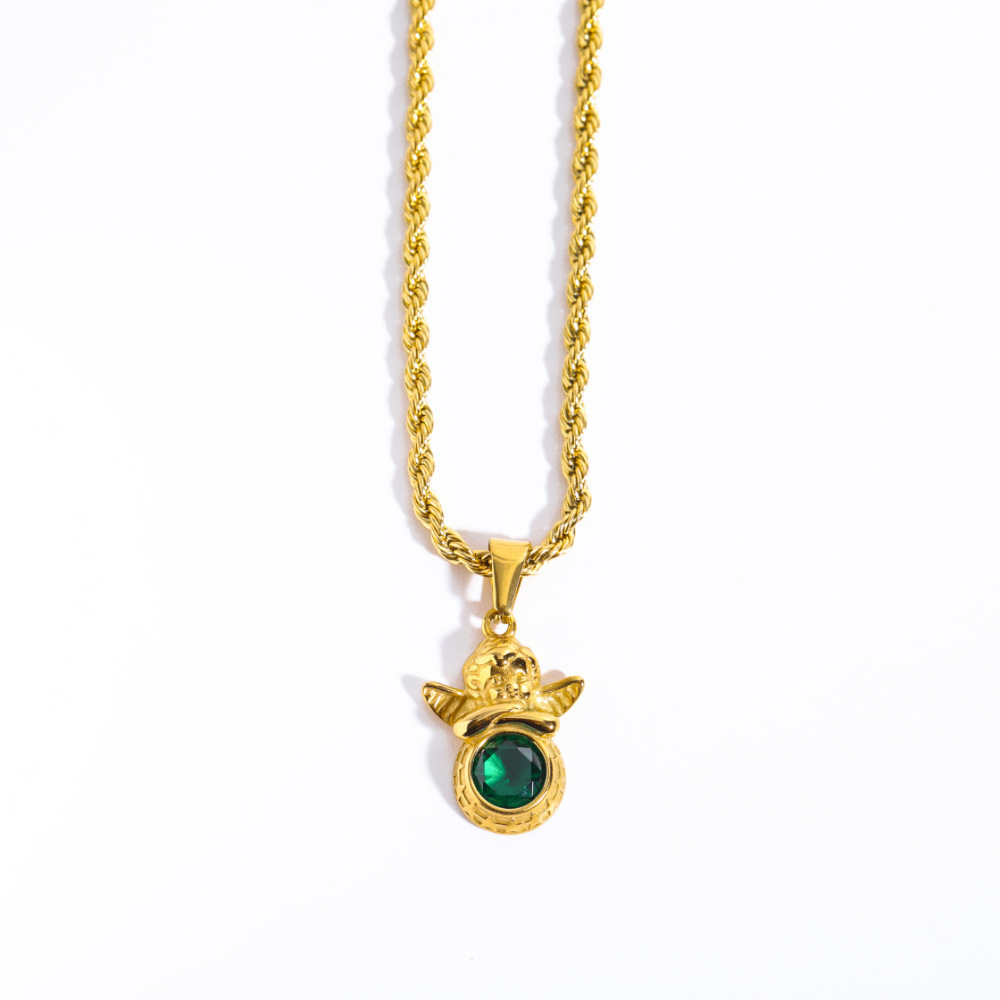 May-Emerald [Pendant Twist Chain]]