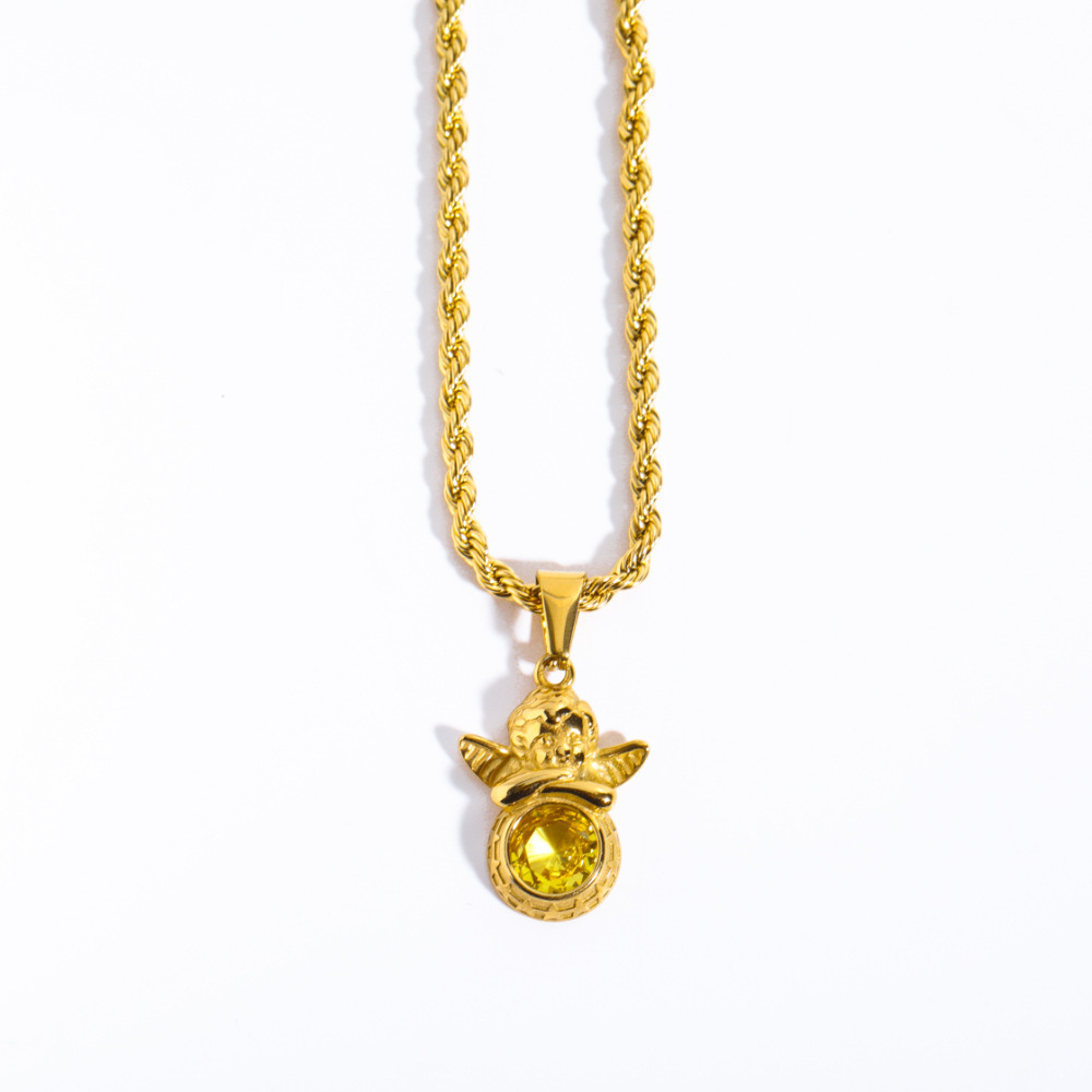 November-yellow [pendant twist chain]]