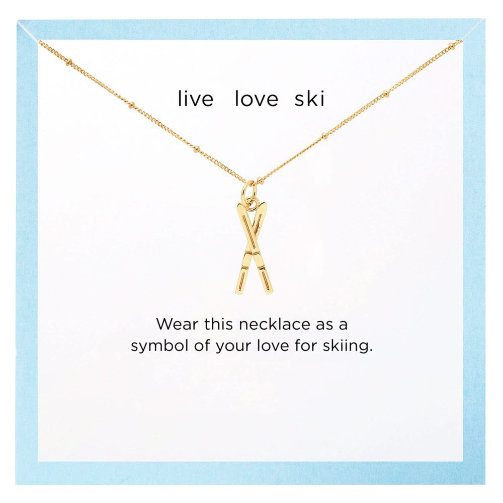 Snowboard necklace